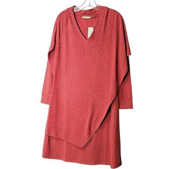 NWT Soft Surroundings Marla Ruby Heather Cape Dress Size XS - Picture 1 of 14